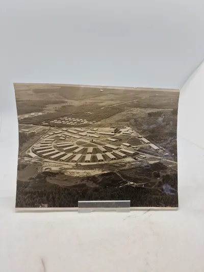 Originalt luftfoto af Faarhus lejren