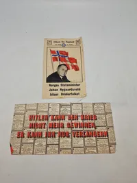 Originale nedkastede flyveblade ww2