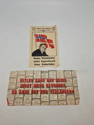 Originale nedkastede flyveblade ww2