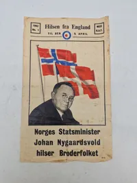 Originale nedkastede flyveblade ww2