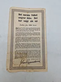 Originale nedkastede flyveblade ww2