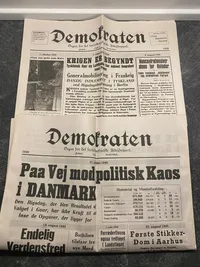 Krigsaviser - Demokraten - genoptryk