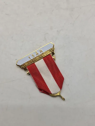 Originalt bånd med 15 års sild til Frikorps Danmark veteran forenings medalje