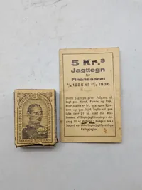 Originalt jagttegn for året 1935-36
