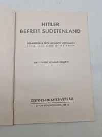 Originalt hæfte - Hitler Befreit Sudetenland
