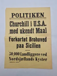 Original ww2 spiseseddel
