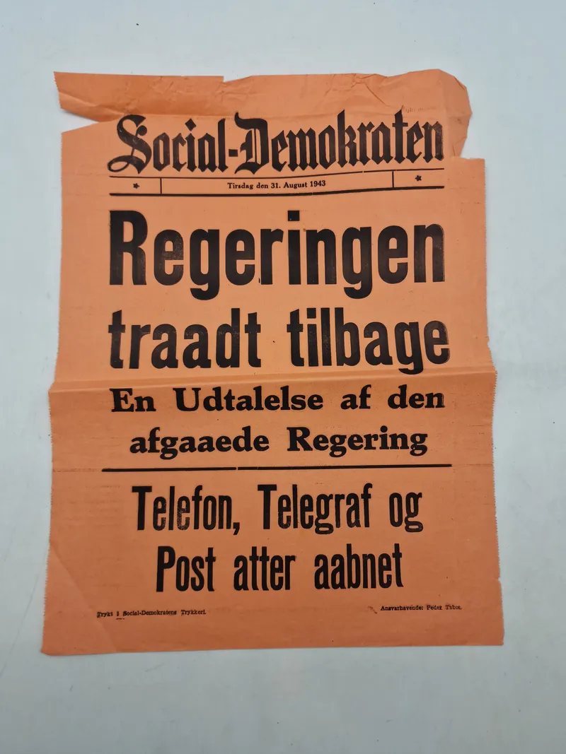 Original ww2 spiseseddel