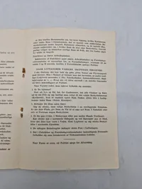 Original pjece fra statens civile luftværn - ww2
