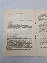 Original pjece fra statens civile luftværn - ww2