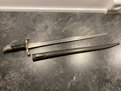 Original Steyr Kropatchek model 1886 bajonet