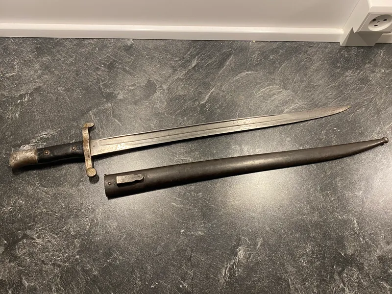 Original Steyr Kropatchek model 1886 bajonet