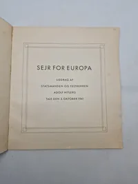 Sjældent originalt nazistisk blad på dansk