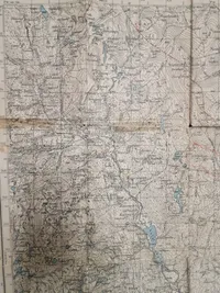 Originalt krigskort over Norge