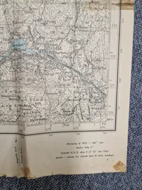 Originalt krigskort over Norge