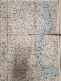 Originalt krigskort over Norge