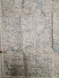 Originalt krigskort over Norge