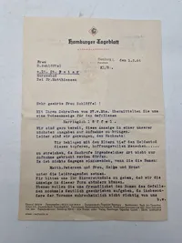 Originalt lot på falden tysk soldat, bl.a. med solbuch og urkunde