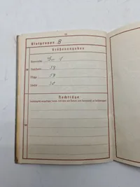 Originalt lot på falden tysk soldat, bl.a. med solbuch og urkunde