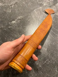 Originalt finsk lappedolk i stor størrelse