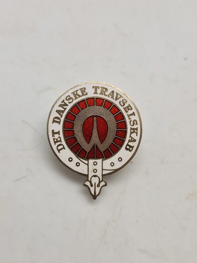 Original pin fra Det Danske Travselskab - 925 sølv