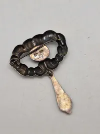 Original sølv broche fra 1920’erne - 830 sølv Skønvirke