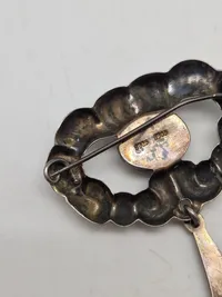 Original sølv broche fra 1920’erne - 830 sølv Skønvirke