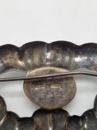 Original sølv broche fra 1920’erne - 830 sølv Skønvirke
