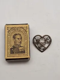 Original broche, Tro, Håb og Kærlighed - 925 sølv 6.5 Gram