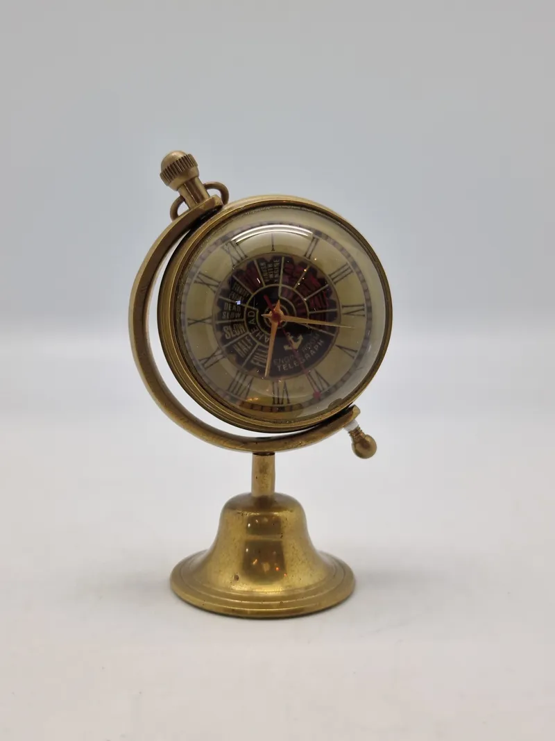 Nautical Desk Clock, messing