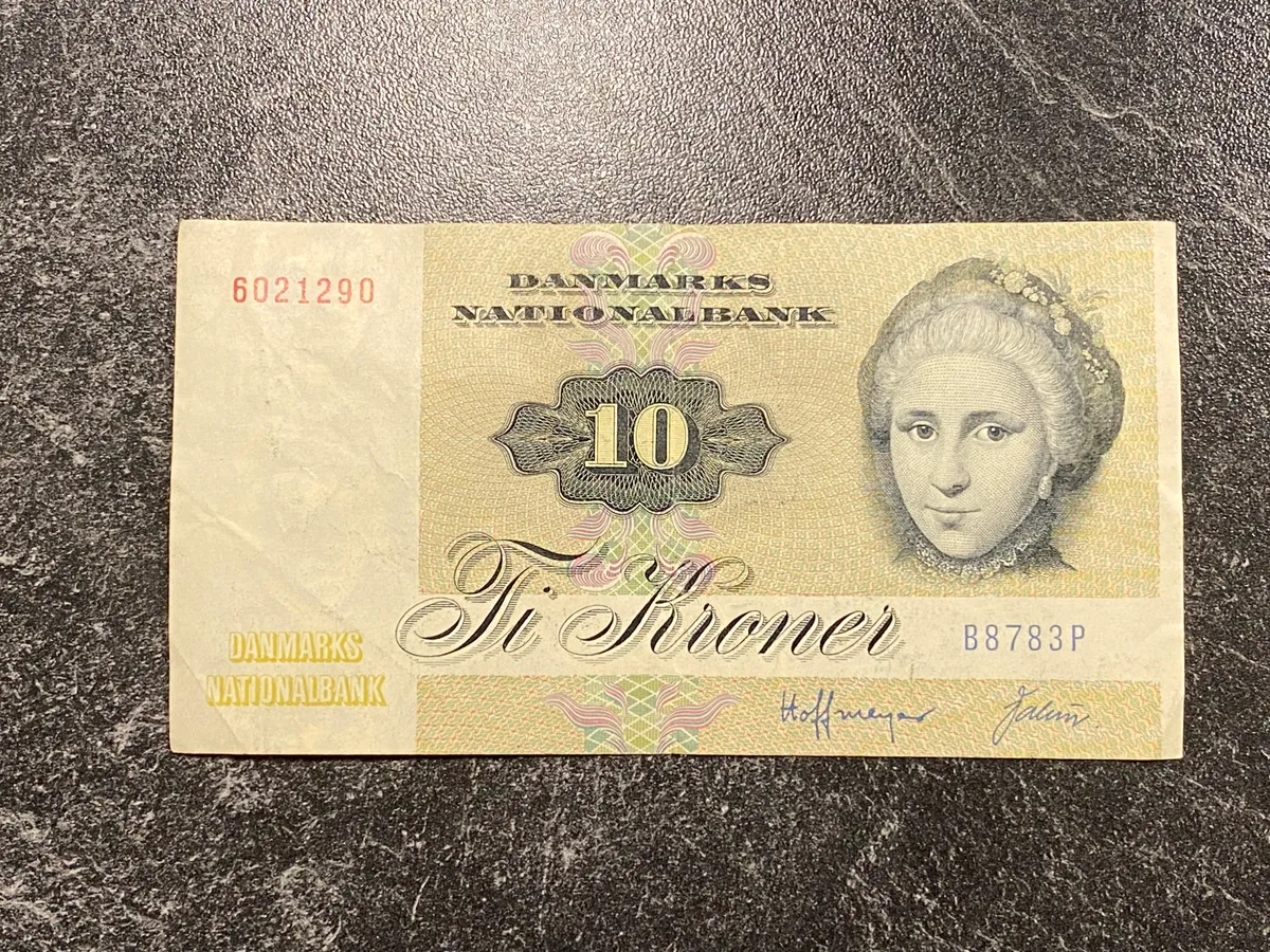Original dansk 10 krone seddel