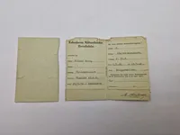 Originalt lot på dansk modstandsmand med både tysk og dansk id kort mm. (Senere koncertmester ved Danmarks radio)