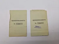 Originalt lot på dansk modstandsmand med både tysk og dansk id kort mm. (Senere koncertmester ved Danmarks radio)