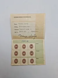 Originalt lot på dansk modstandsmand med både tysk og dansk id kort mm. (Senere koncertmester ved Danmarks radio)