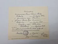 Originalt lot på dansk modstandsmand med både tysk og dansk id kort mm. (Senere koncertmester ved Danmarks radio)