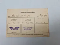 Originalt lot på dansk modstandsmand med både tysk og dansk id kort mm. (Senere koncertmester ved Danmarks radio)
