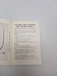 THE ARMOURER'S HANDBOOK
Part III
LIGHT MACHINE GUNS