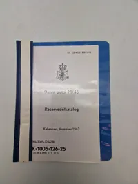 9 mm pistol M/46
Reservedelkatalog
København, december 1962