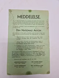 Sjælden original DNSAP løbeseddel