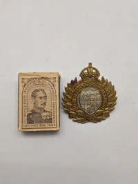 Originalt WW2 hat badge of the 5th Mounted Rifles (Otago Hussars)