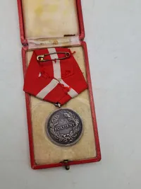 Original Kong Christian X sølvmedalje - for god tjeneste ved Hæren