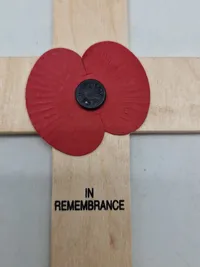 Remembrance kors med poppies