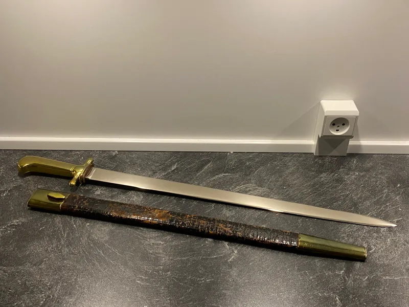 Sjælden original håndværkersabel model 1869
