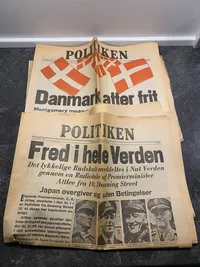Lot krigsaviser - ældre genoptryk