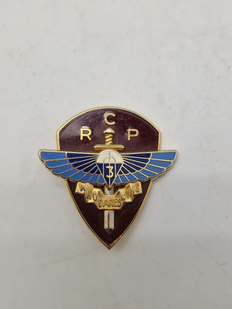 Originalt Fransk 3 rd Parachute Chasseur Regiment badge
