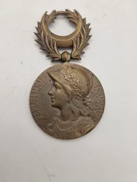 Original French Post-WWI Syria-Cilicia Commemorative Bronze Medal