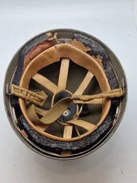 Original Engelsk WW2 motorordonans hjelm