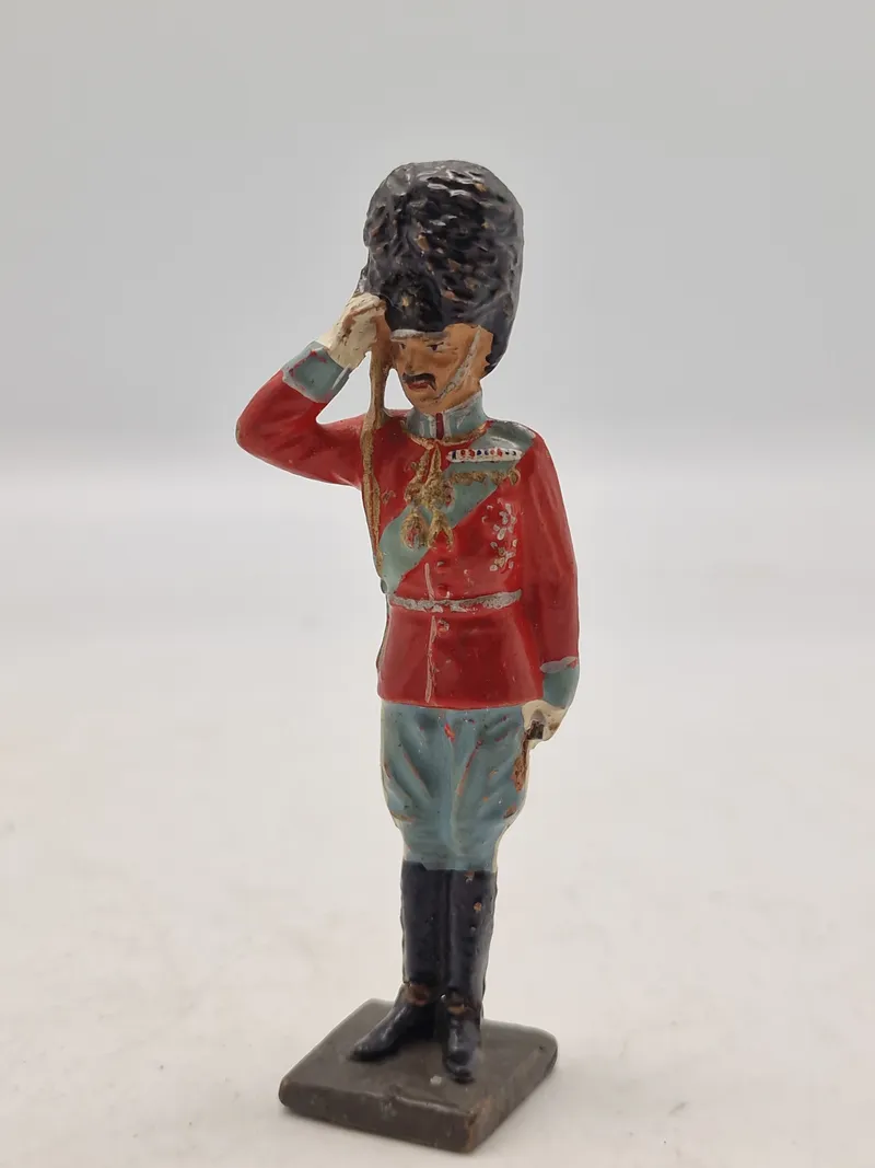 Original dansk linoliumsfigur Kong Christian d X