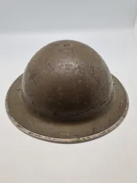 Original WW2 British Home Front Lyndhurst National Fire Service (N.F.S) Steel Helmet