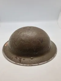 Original WW2 British Home Front Lyndhurst National Fire Service (N.F.S) Steel Helmet