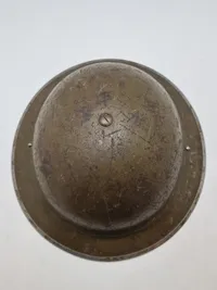 Original WW2 British Home Front Lyndhurst National Fire Service (N.F.S) Steel Helmet